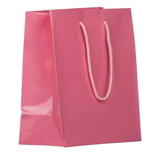 JAM Paper Medium Glossy Gift Bags, 100ct.